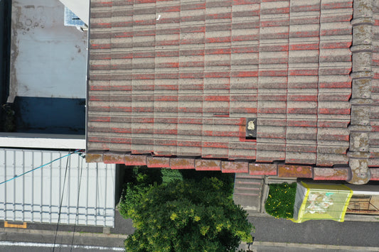 こんなときに有効のドローンで勾配屋根の調査　IN　愛知県