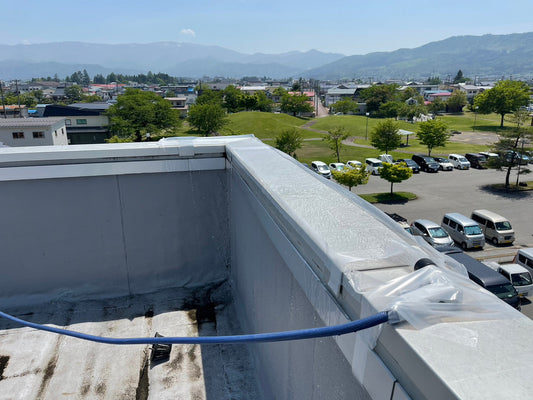 赤外線カメラと光学２３倍ZOOMカメラと散水試験併用の漏水調査　IN　山形県